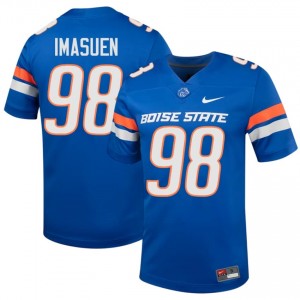 Royal Bethel Imasuen #98 Broncos Jersey | Men High School Football Limited Embroidery 81488674