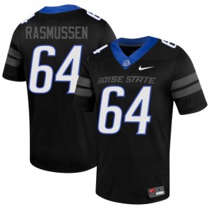 Black Carson Rasmussen #64 Boise State Jersey | Men High School Football Limited Swen 27311378