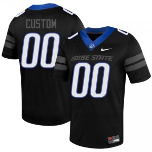 Black Custom #00 BSU Jersey | Men NCAA Football Essential Swen 66256756 broncosjeseystore.com