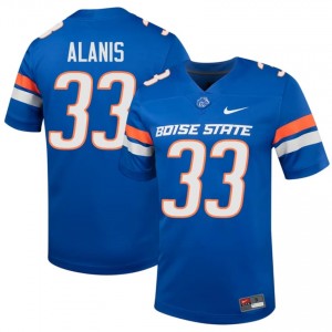 Broncos Josiah Alanis #33 Royal Jersey | Exclusive Embroidery College Football Men Apparel 30252102