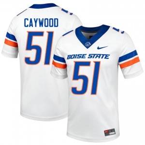 White Roman Caywood #51 Broncos Jersey | Men Player Football Classic Stitched 59515968
