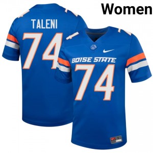 Royal Alma Taleni #74 Boise State Broncos Jersey | Women High School Football Limited Embroidery 33501946