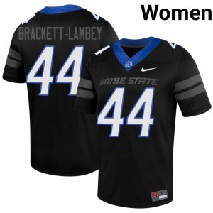 Black Syncere Brackett-Lambey #44 BSU Broncos Jersey | Women High School Football Limited Swen 94032858