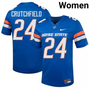 Boise State Broncos Tahj Crutchfield #24 Royal Jersey | Fresh Embroidery High School Football Women Apparel 51607845