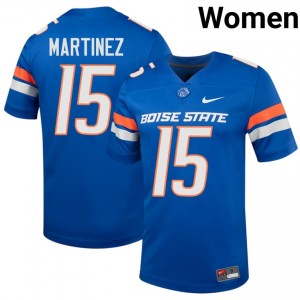 Zeke Martinez #15 Boise State Jersey | Gameday Royal College Football Women Embroidery 46695526