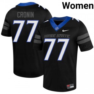 Kole Cronin #77 Boise State Jersey | Alumni Black Player Football Women Stitch 67701482