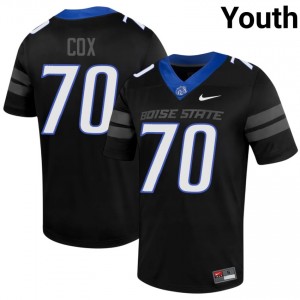 Kyle Cox #70 BSU Jersey broncosjeseystore.com | Alumni Black Player Football Youth Stitch 60686093