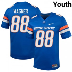 #88 Matt Wagner Boise State Broncos Royal Jersey | Iconic Embroidery Youth College Football Gear 25654389