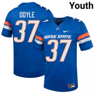 BSU Broncos Oscar Doyle #37 Royal Jersey | Exclusive Embroidery College Football Youth Apparel 93378013