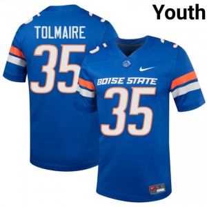 Royal Trey Tolmaire #35 Broncos Jersey | Youth Player Football Classic Embroidery 12462613
