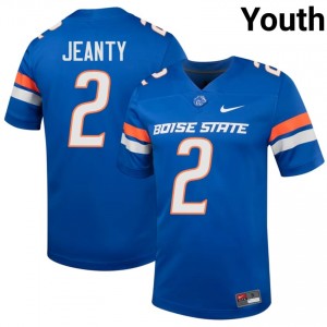Royal Ashton Jeanty #2 Broncos Jersey | Youth College Football Pro-Grade Embroidery 95720512