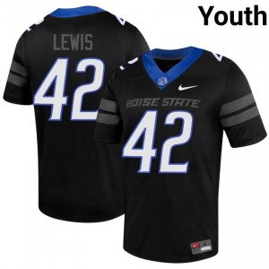 Zyhaire Lewis #42 Broncos Jersey | Moisture Wicking Black High School Football Youth Stitch 20801638